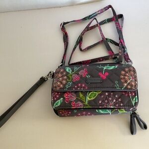 Vera Bradley Disney All in One Crossbody & Wristlet Mickey and Friends NWOT